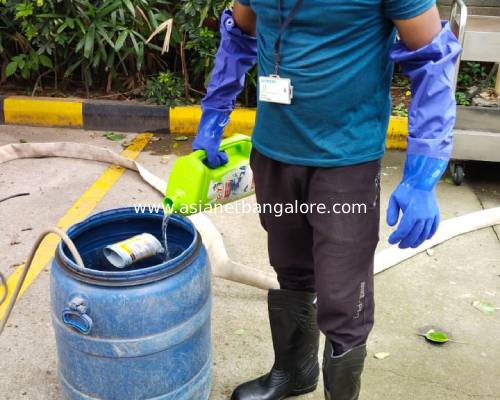 water tank chemical disinfection